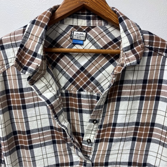 Kavu Melita Cozy Pine Flannel Tunic Pullover Shirt With Pockets Women's S - Picture 4 of 10